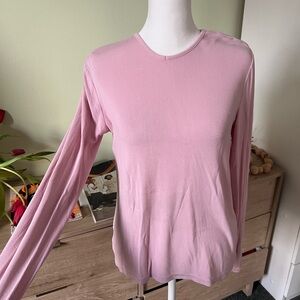 Cotton Candy Pastel Pink Cozy Soft Oversized Relaxed Fit Casual T-Shirt Top Sz S